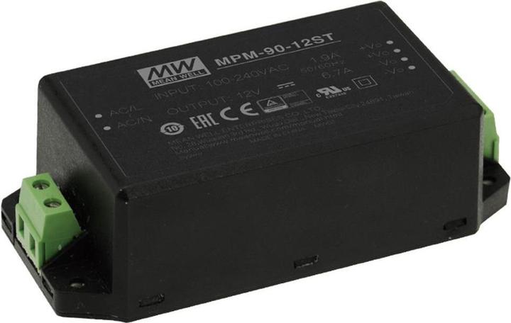 Image du produit MeanWell MPM-90-12ST Alimentation & convertisseur de tension Indoor 90 W noir
