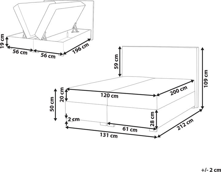 Image du produit Beliani Major (120 x 200 cm)