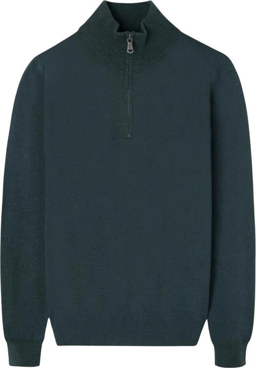 Image du produit Silbon Pull col montant 1/4 zip en laine mélangée (S)