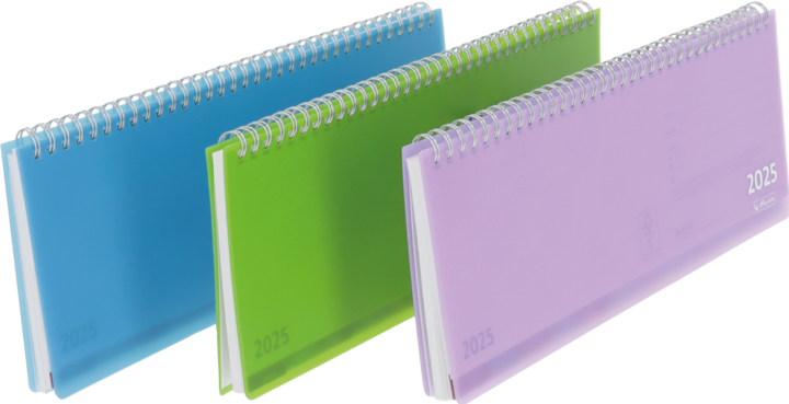 Produktbild Herlitz Schreibtischkalender transluz. 2025 m. Registerschn., Querformat, f.s.