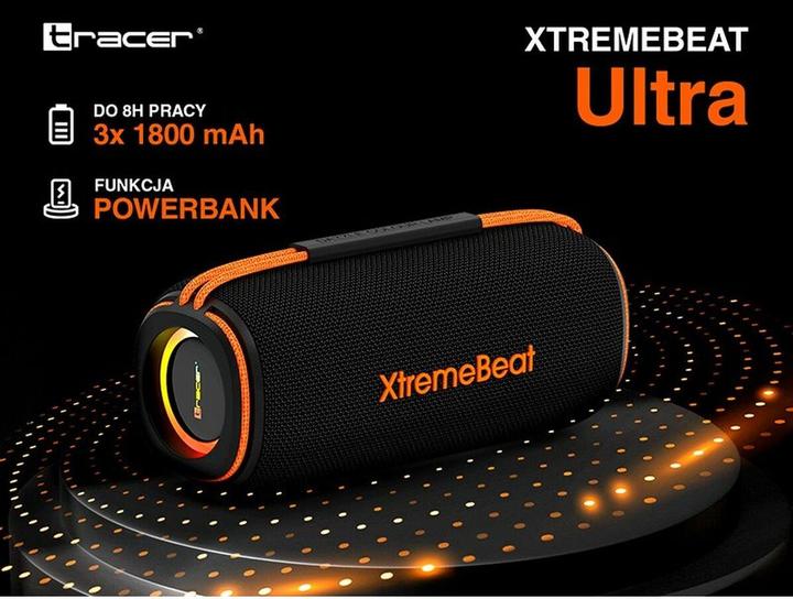Actual product image Tracer XtremeBeat Ultra TWS Portable Bluetooth Speaker Black 25 W (8 h, USB power delivery)