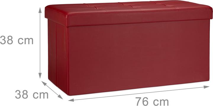 Actual product image Relaxdays Bench storage space (76 cm)