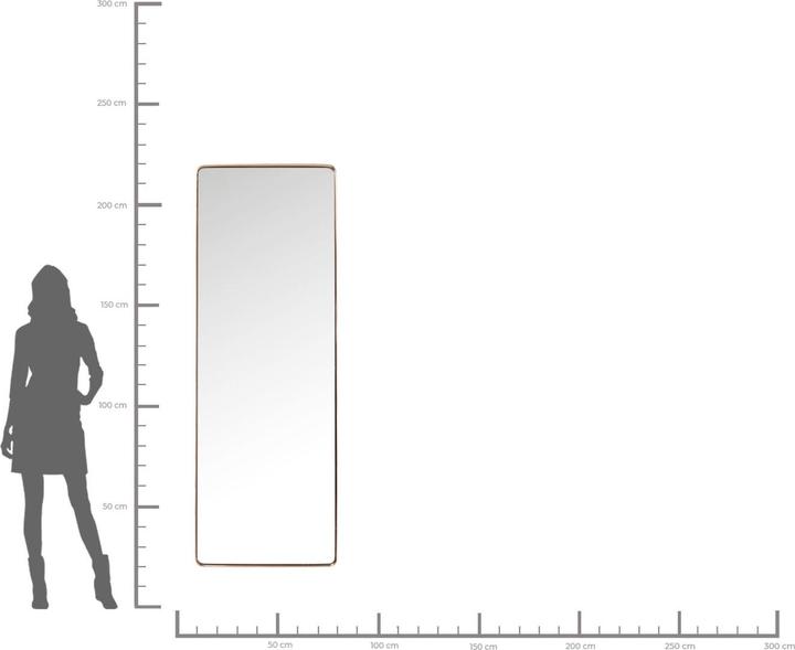 Immagine prodotto Kare Design Specchio Curve Rettangolare Rame 200x70cm (70 x 200 cm)