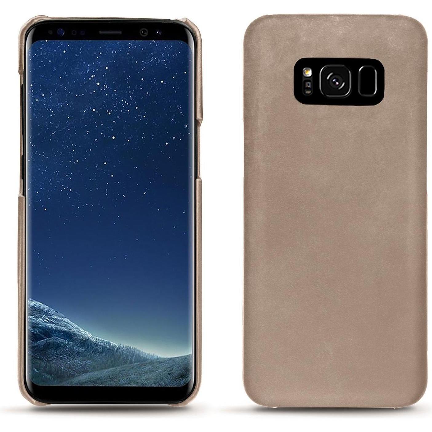 Noreve Lederschutzhülle (Samsung Galaxy S8+), Smartphone Hülle, Beige