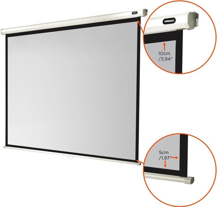 Actual product image Celexon Rollo Economy, Canvas, 4:3 (98.43", 4:3)