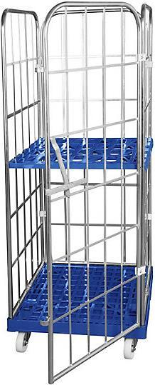 Actual product image kaiserkraft Roller container with plastic roller plate (500 kg)