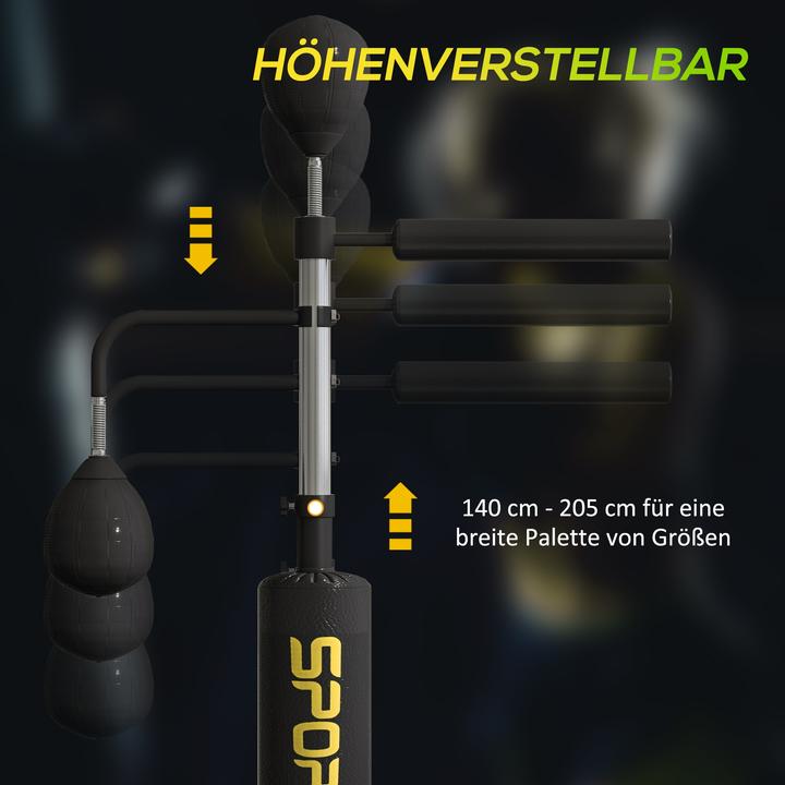 Produktbild SportNow Boxsack Stahl, Kunstleder Schwarz (107 cm)