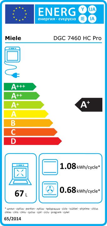 Energy Label Miele DGC 7460 HC Pro
