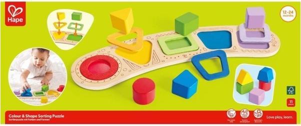Actual product image Hape Toddler Shape Puzzle