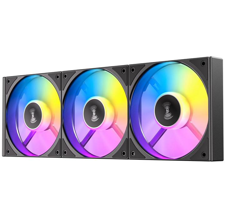 Actual product image Antec Connect 120 Reverse ARGB PWM Zwart set van 3 (120 mm, 3x)