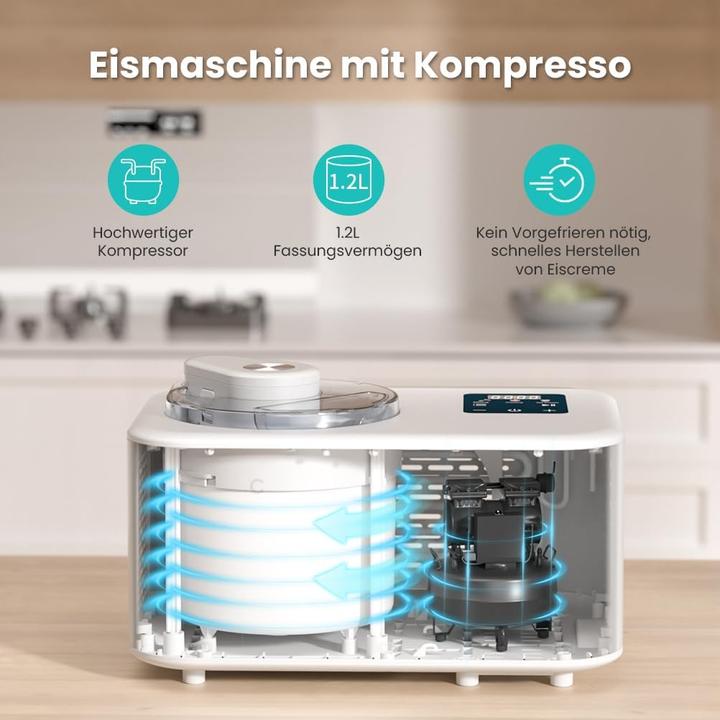 Produktbild Acmeenjoy Eismaschine mit Rezeptheft
