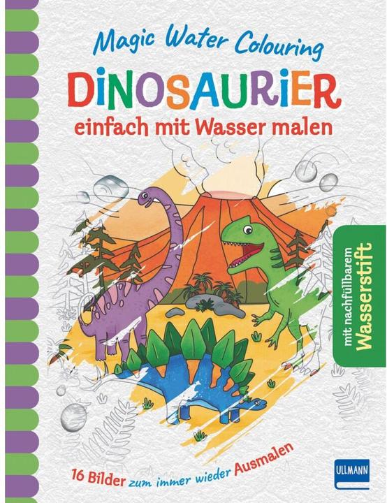 Magische Wasserfärbung - Dinosaurier