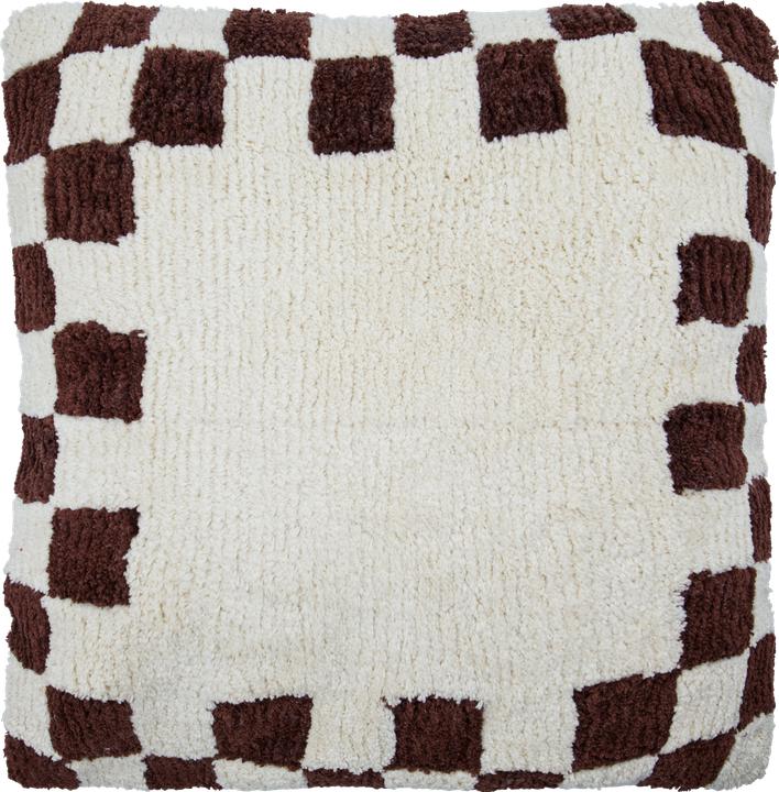 House Doctor Cushion cover, HDChess, BrownOff-white