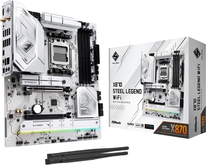 Produktbild AsRock X870 Steel Legend WiFi (AM5, AMD X870, ATX)