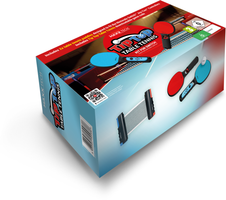 Actual product image Maxx Tech Tip-Top Table Tennis SWITCH CiaB + racket