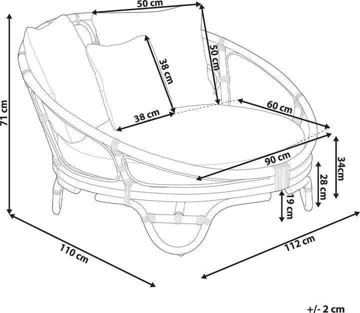 Immagine prodotto Beliani Rossano (110 cm)