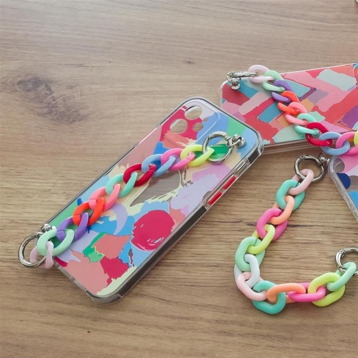 Actual product image Hurtel Colour Chain Case gel flexible elastic case cover with a chain pendant for Xiaomi Redmi Note 10 5G (Xiaomi Redmi Note 10 5G)