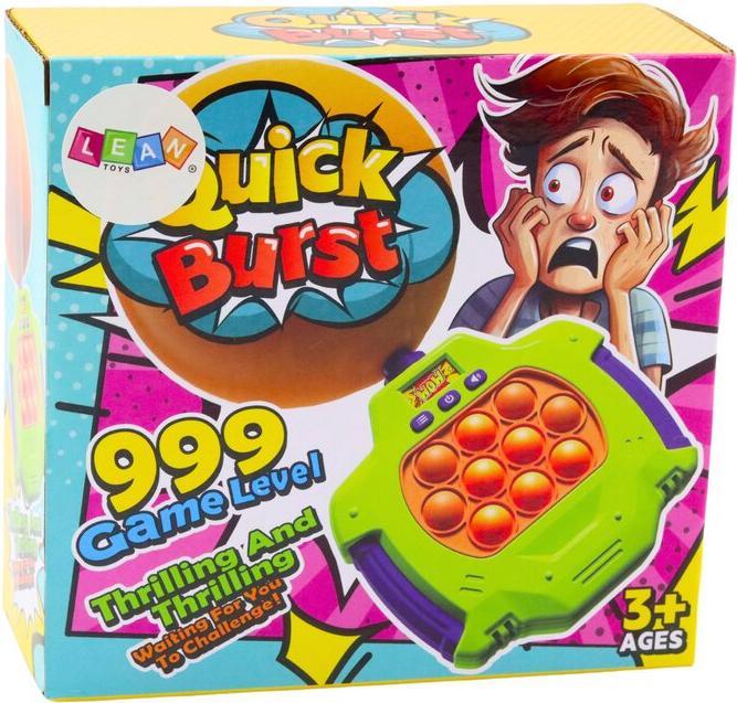 Lean Toys Elektronische Pop-It-Konsole mit explodierenden Ballons