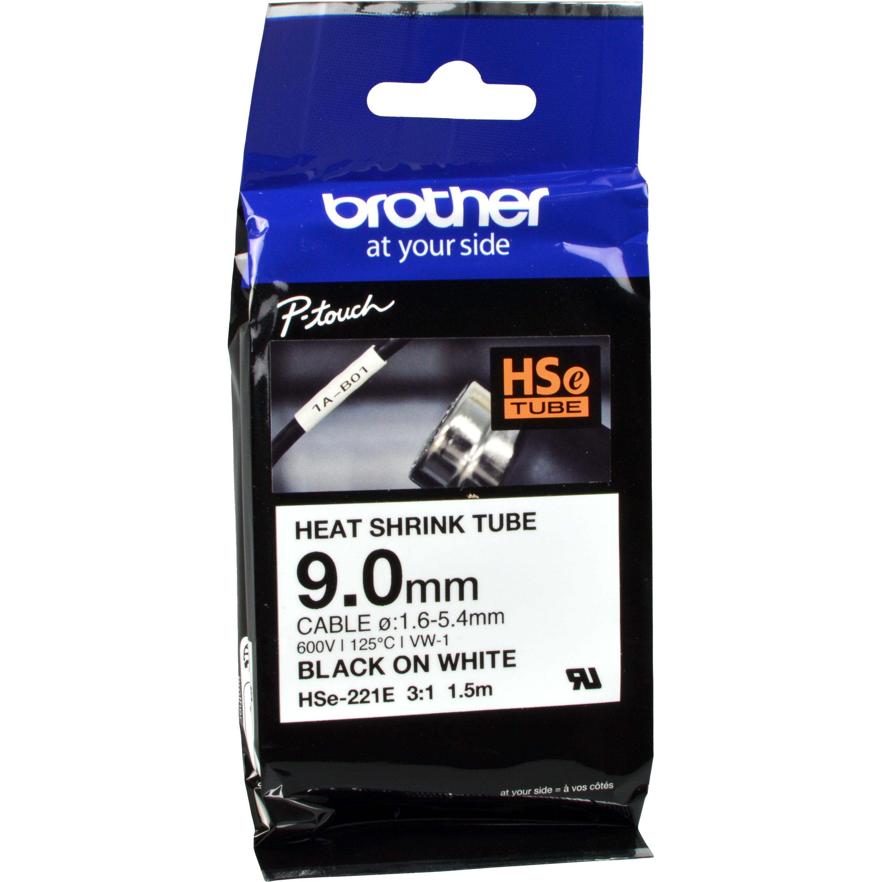 Brother, Beschriftungsband, HSe-221E (6.90 cm, Schwarz)