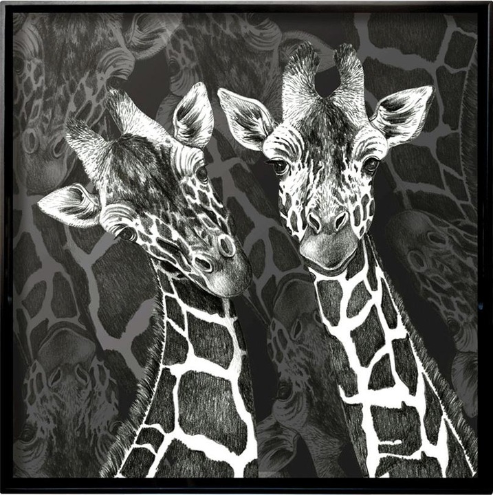 Produktbild Taitù Wild Spirit Tablett quadratisch Giraffe