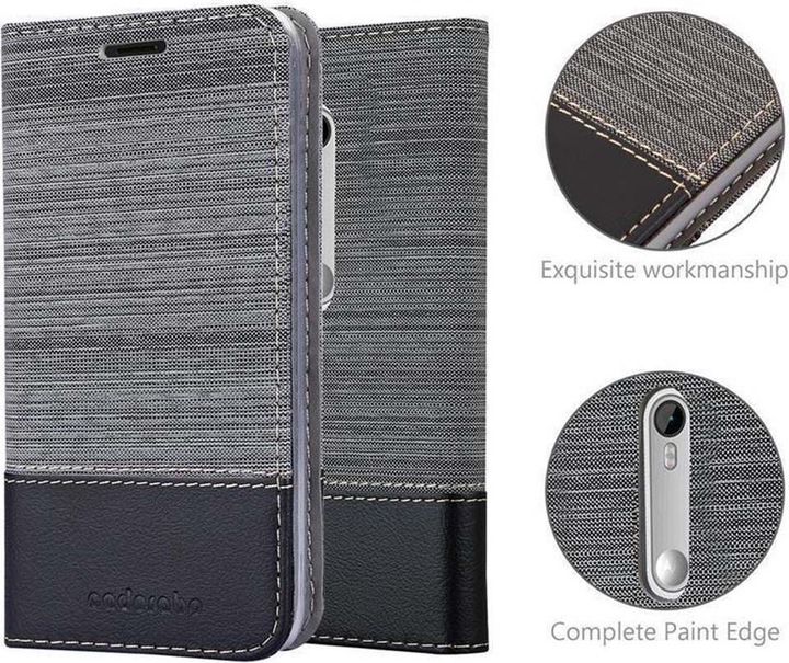 Produktbild Cadorabo Book Jeans Optik Cover (Motorola Moto G30)