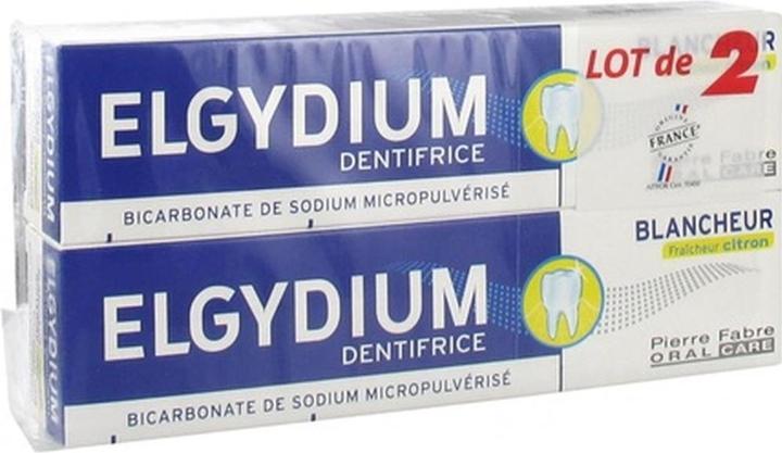 Produktbild Elgydium Whiteness Toothpaste Lemon Freshness 75ml - Pack of 2 (75 ml)