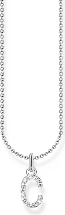 Immagine prodotto Thomas Sabo Catena con ciondolo a forma di lettera C in argento (Argento 925, 38 - 45 cm)