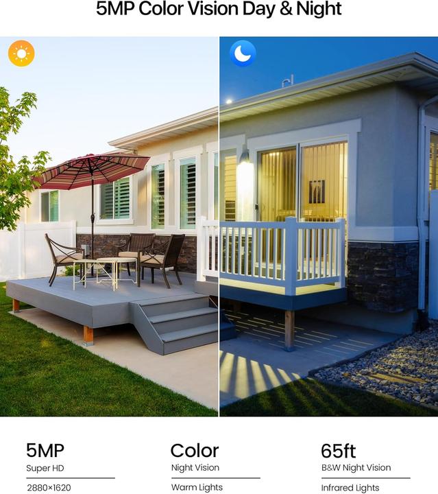 Actual product image Zosi C280 Überwachungskamera-Set mit PTZ