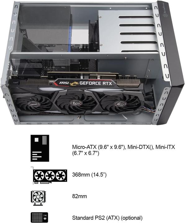 Produktbild Silverstone CS351 (mATX, Mini-DTX, Mini-ITX)
