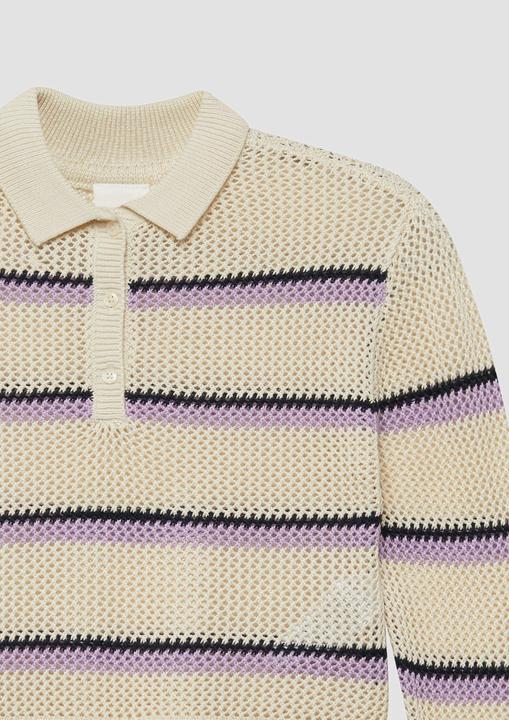 Produktbild s.Oliver Strickpullover Verkürzter Strickpullover mit Lochstruktur (134, 140)