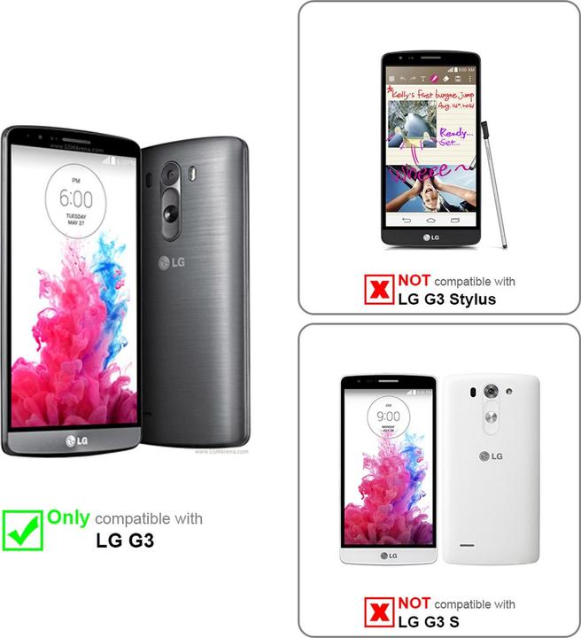 Produktbild Cadorabo Flip wie Invisible Cover (LG G3)