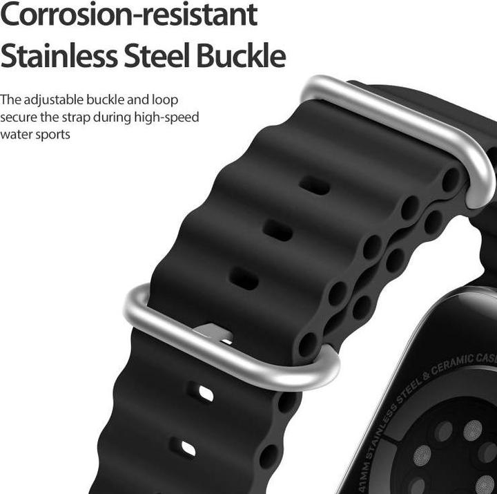 Actual product image Dux Ducis Strap Watch Strap 8 / 7 / 6 / 5 / 4 / 3 / 2 / SE (45 / 44 / 42mm) Silicone Band Bracelet B (42 mm, 44 mm, 45 mm, Silicone)