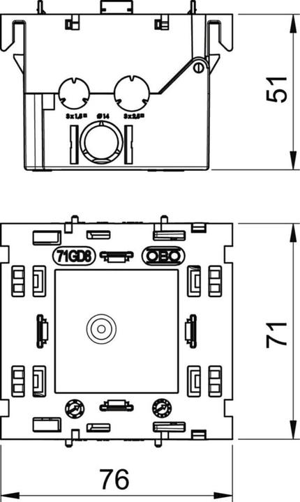 Actual product image OBO Bettermann Junction box