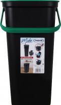 Produktbild Tontarelli Moda Mülleimer mit Griff 24l grün/schwarz (24 l)