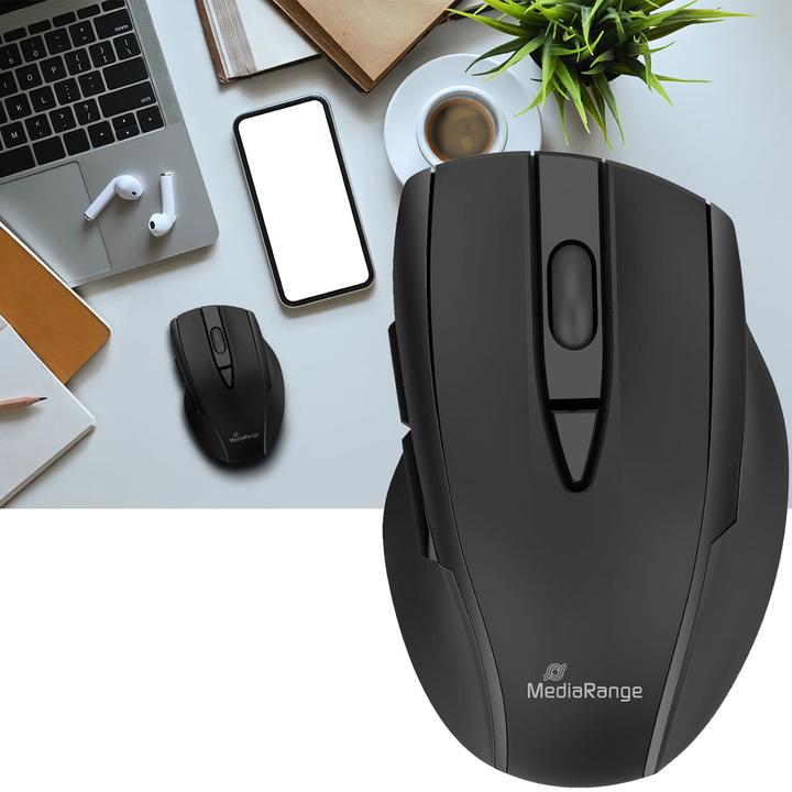 Actual product image MediaRange 5-button Bluetooth mouse with optical sensor (Wireless)