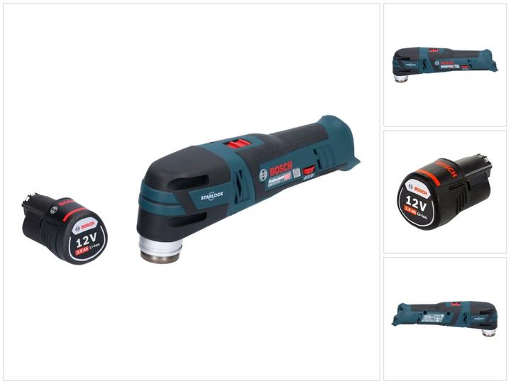 Bosch Professional GOP 12V-28 Professionele Accu Multi-Cutter Starlock Brushless + 1x accu 2.0 Ah - zonder lader