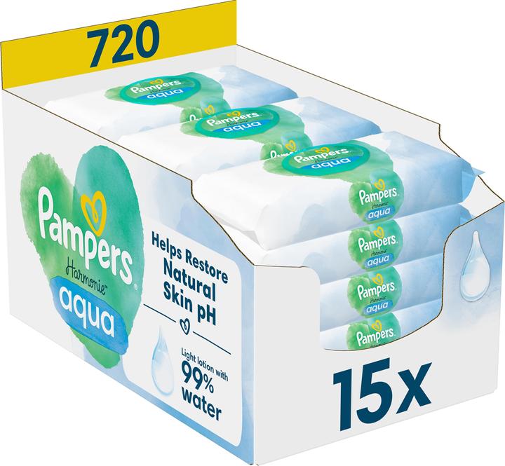 Pampers Harmonie Aqua (720 Stück)