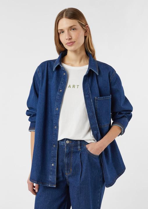 Immagine prodotto Comma Bluse Lässiges Denim-Overshirt (S)