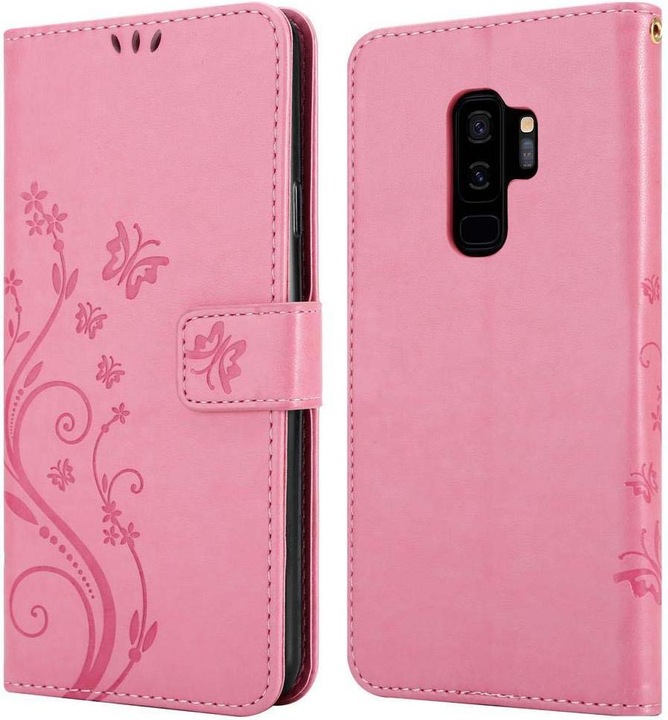 Actual product image Cadorabo Flower Book Cover (Samsung Galaxy S9+)