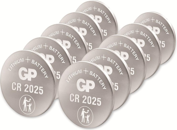 Produktbild GP Batteries Knopfzelle Lithium (10 Stk., CR2025, 160 mAh)