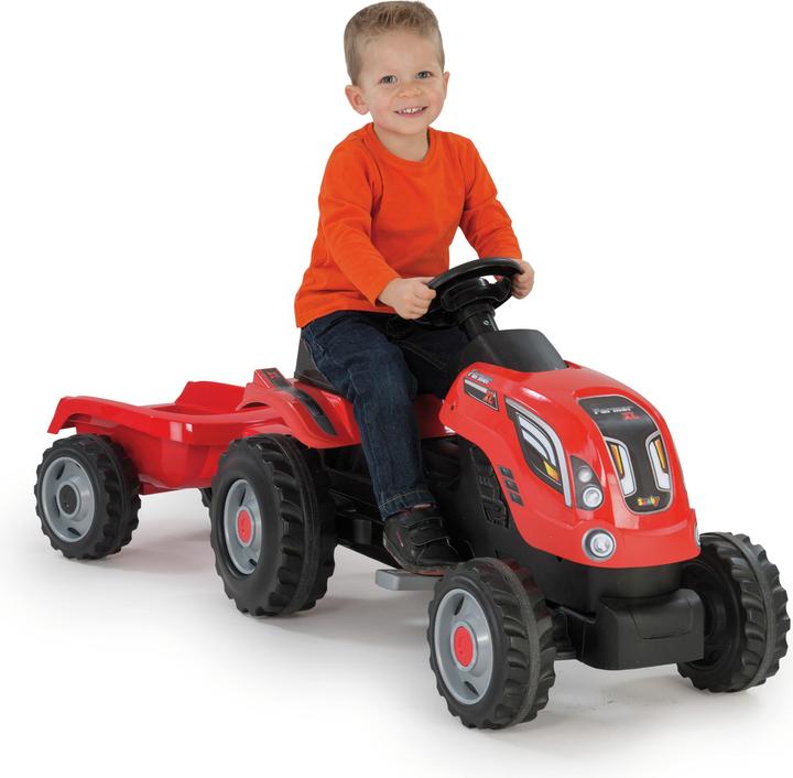 Image du produit Smoby Tracteur avec remorque-rouge