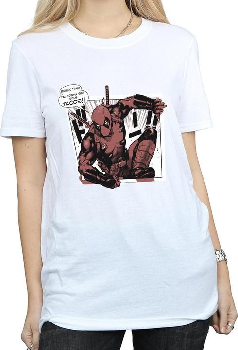 Immagine prodotto Deadpool Breaktime Tacos Maglietta Ampia Donna (XXL)