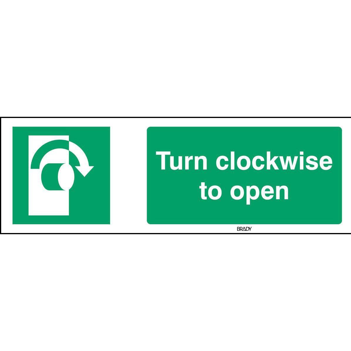 Brady, Etiketten, ISO 7010 Sign - Turn
