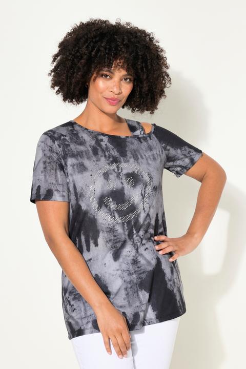 Actual product image Angel of Style T-shirt with batik print and shoulder cut-out (50)