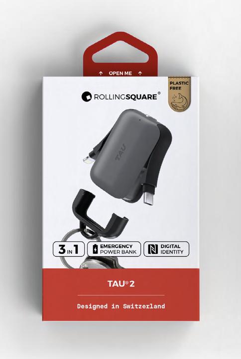 Actual product image Rolling Square TAU 2 key ring (2000 mAh)
