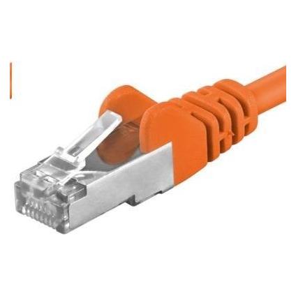 PremiumCord SP6ASFTP005E Netwerkkabel oranje 0,5 m Cat6a S/FTP (S-STP) (S/FTP, CAT6a, 0.50 m), Netwerkkabel
