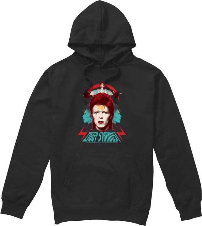 Immagine prodotto David Bowie Ziggy Heads Felpa con Cappuccio Uomo (XL)