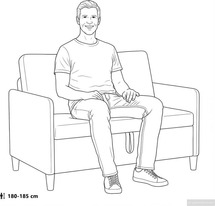 Produktbild vidaXL Sofa mit Stauraum (2-Sitzer)