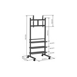 Thumbnail - Vogels PB 175 DISPLAY TROLLEY (Universal, 55", 50 kg), TV Ständer, Schwarz
