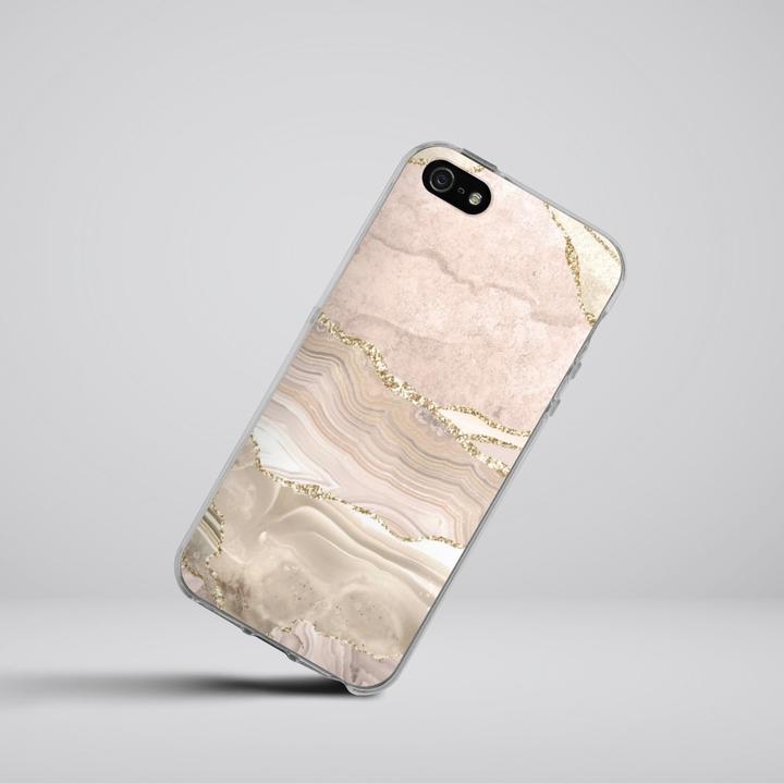 Produktbild DeinDesign Silikon Hülle für Apple iPhone 5s Handyhülle Case Smartphone Schutzhülle Glitzer Look Marmor Utart (Apple iPhone 5s)